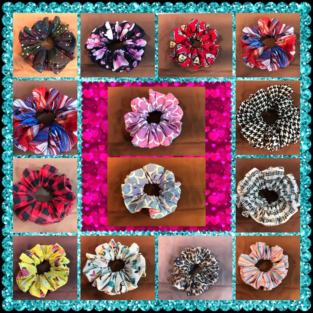 100% Cotton Hair Scrunciis